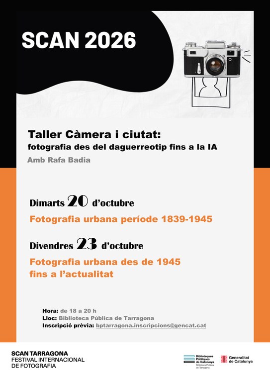 Sessió 2. Taller "Càmera i ciutat: Fotografia des del daguerreotip fins a la IA"