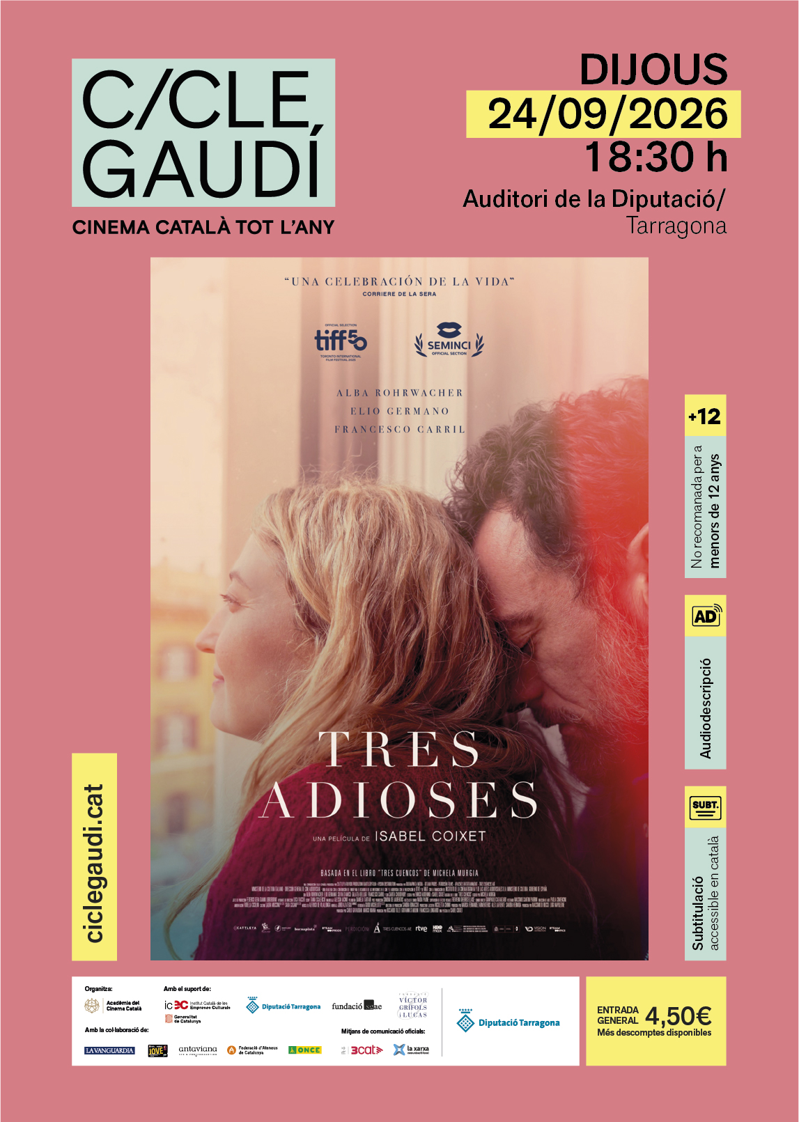 Cicle Gaudí: Tres adioses