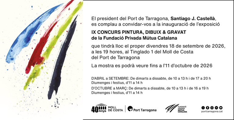 Inauguració de l'exposició del IX Concurs de Dibuix, Pintura i Gravat