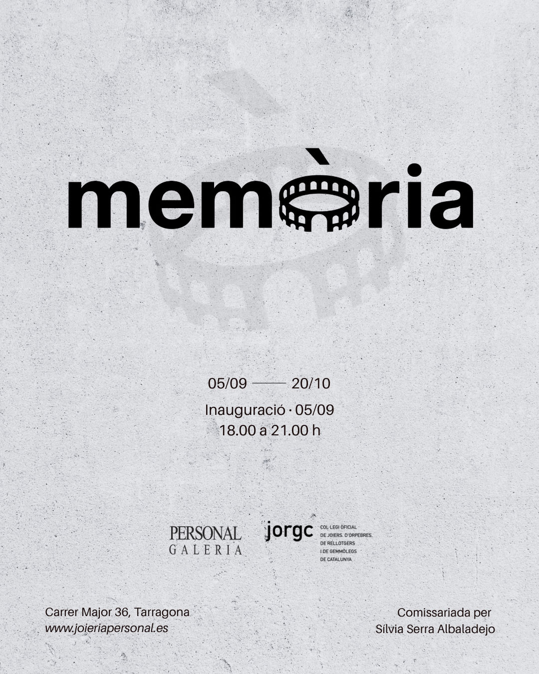 Inauguració de l'exposició "Memòria"