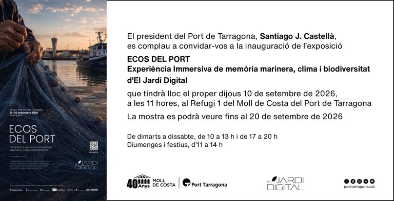 Inauguració de l'exposició "Ecos del Port"