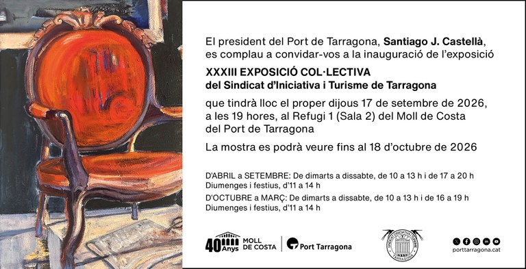 Inauguració de la XXXIII Exposició Col·lectiva del Sindicat d'Iniciativa i Turisme de Tarragona