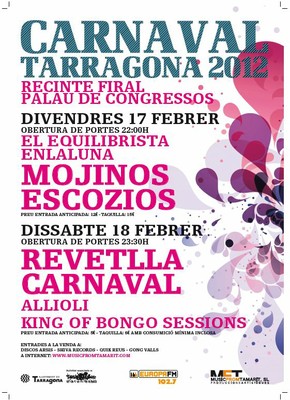 Cartell espectacles carnaval 2012