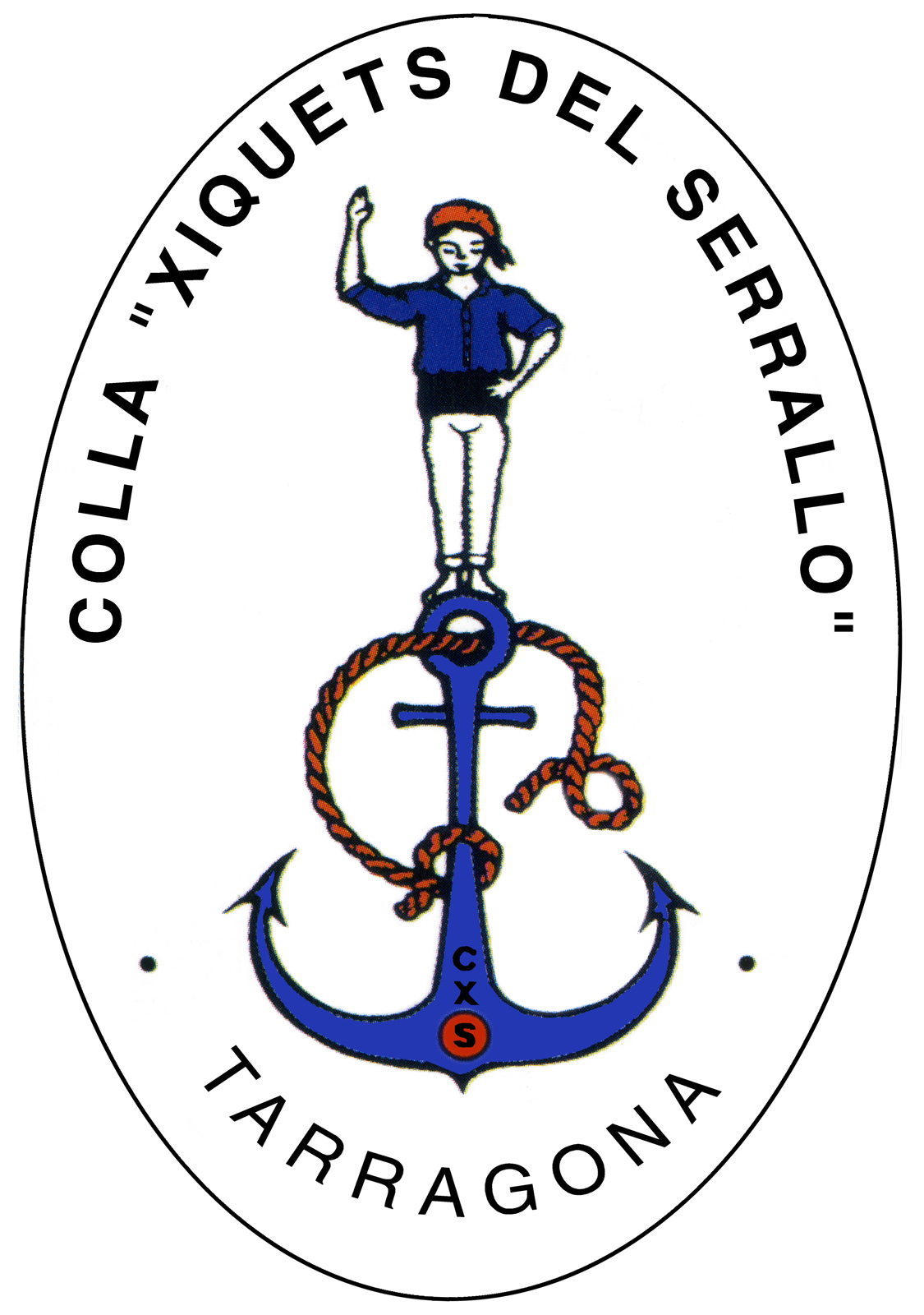 Escut de la Colla Xiquets del Serrallo