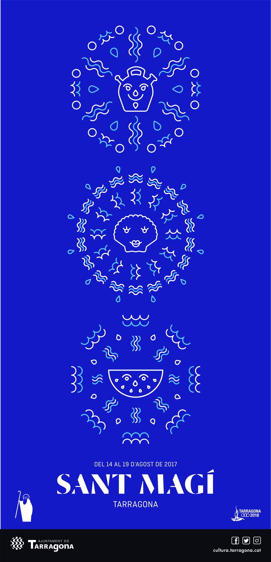Cartell Sant Magí 2017 blau
