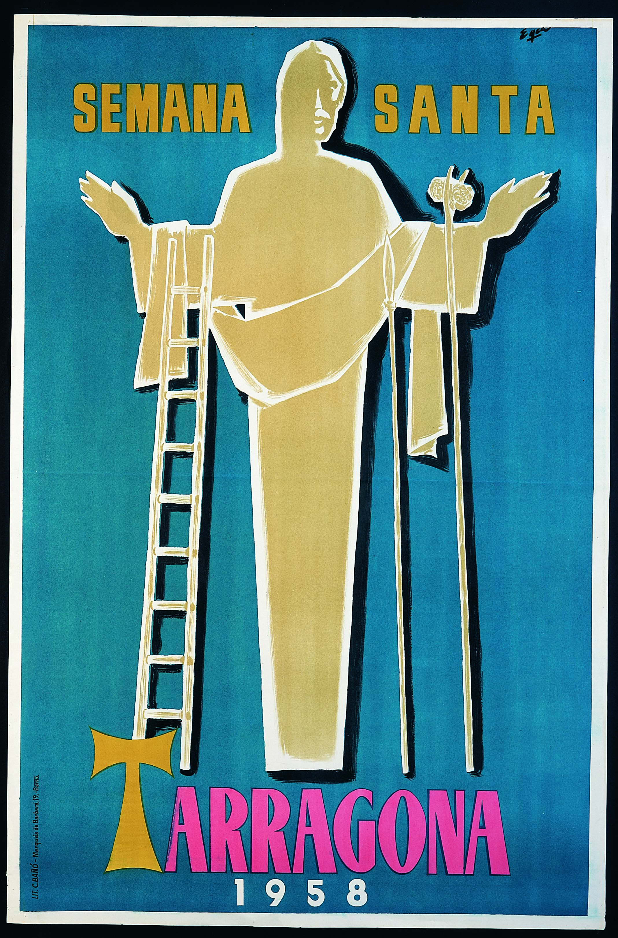 Cartell de Setmana Santa de Tarragona 1958