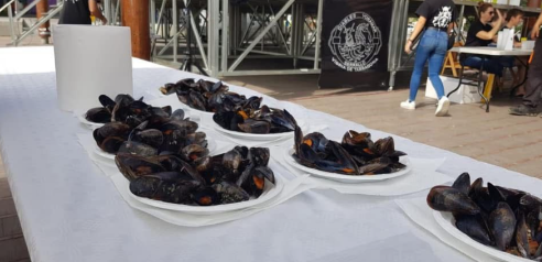 La tradicional musclada de Santa Tecla