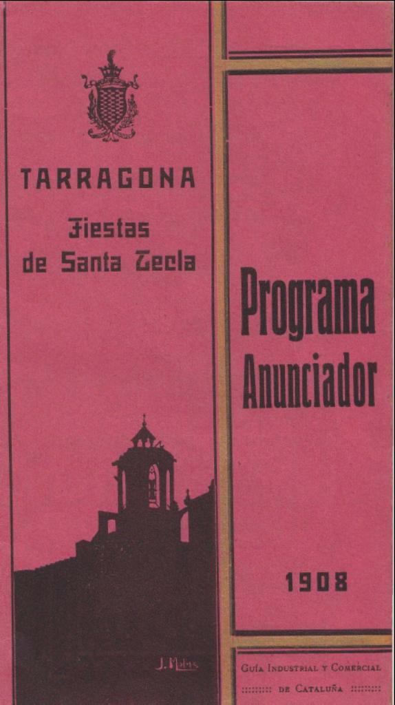 Programa d'actes 1908
