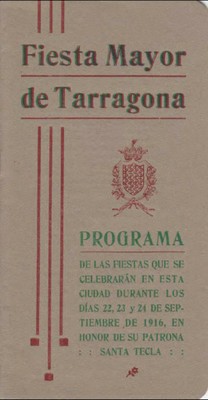Programa d'actes 1916