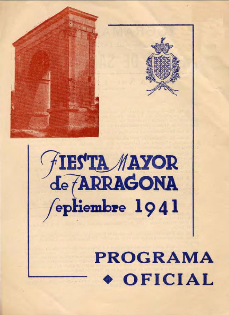 Programa d'actes 1941