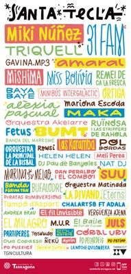 Cartell musical Santa Tecla 2025
