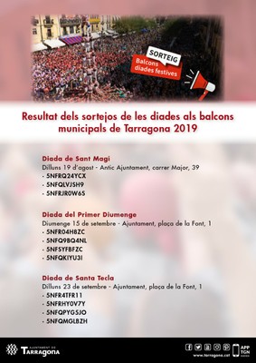 Guanyadors sorteig diades balcons municipals
