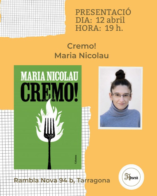 Presentació del llibre 'Cremo!' de Maria Nicolau