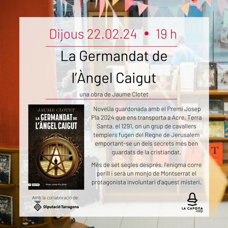 Jaume Clotet presenta 'La Germandat de l'Àngel Caigut'