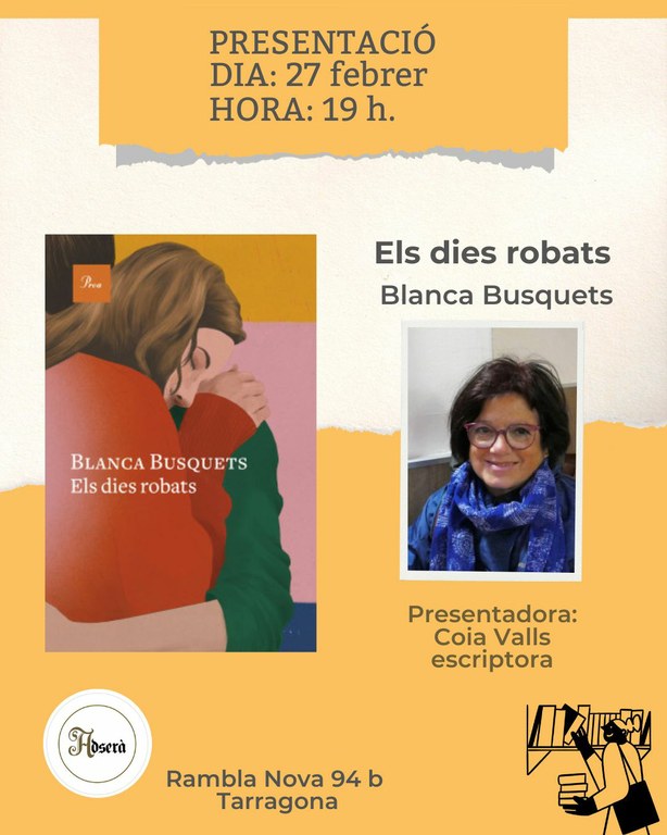 Presentació del llibre, 'Els dies robats', de Blanca Busquets
