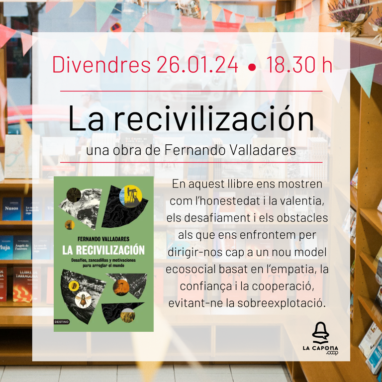 Presentació del llibre 'La recivilización', de Fernando Valladares