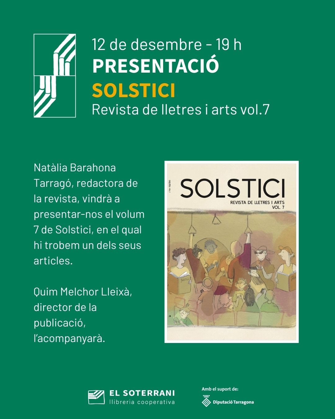 Presentació del volum 7 de la revista 'Solstici'