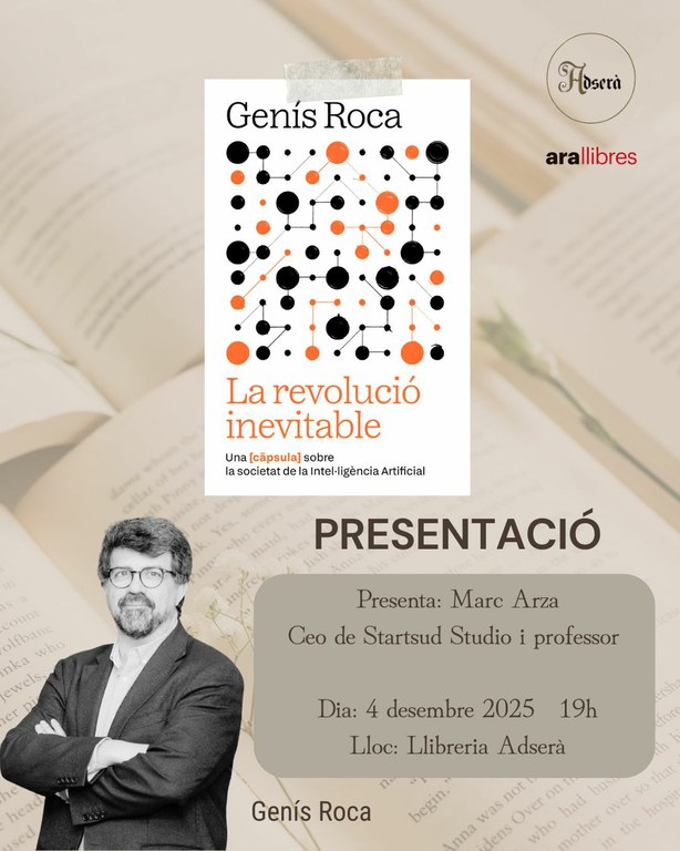 Presentació del llibre "La revolució inevitable", de Genís Roca