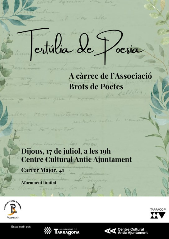Tertúlia de poesia de Brot de Poetes