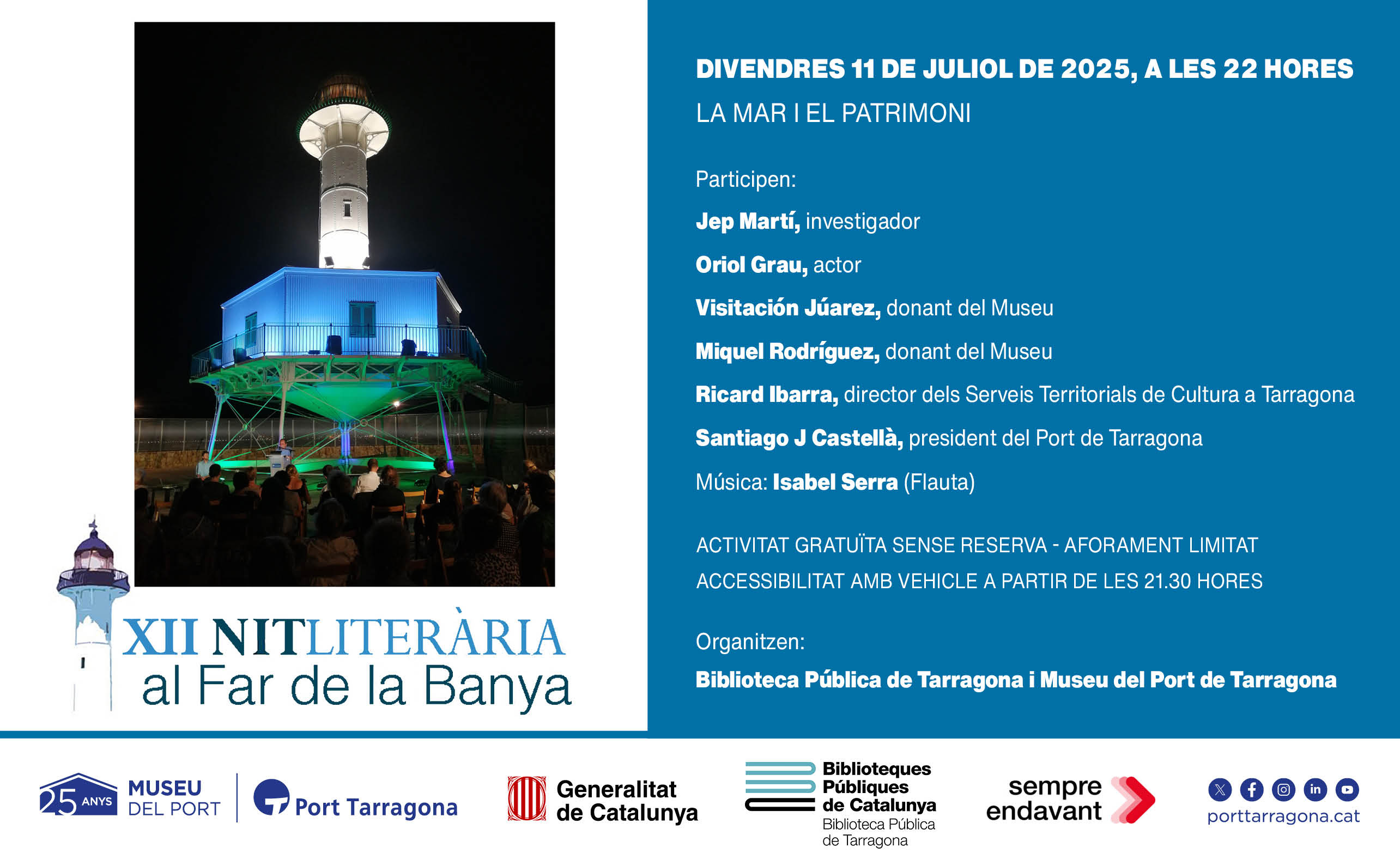 XII NIT LITERÀRIA AL FAR DE LA BANYA