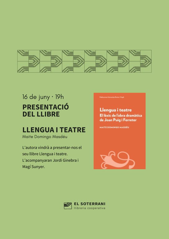 Presentació del llibre "Llengua i Teatre", de Maite Domingo Masdéu