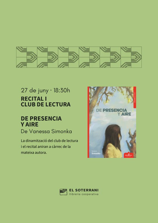 Recital i club de lectura del poemari "De Presencia y Aire"