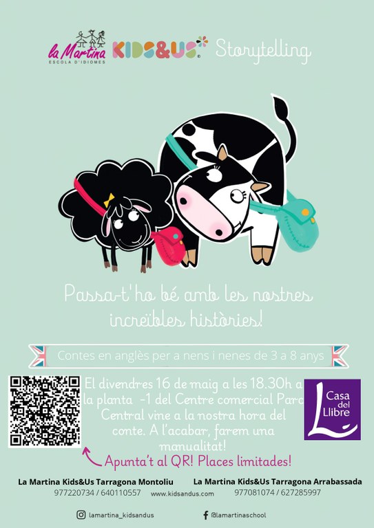Contacontes i manualitats en anglès Kids'n'Us