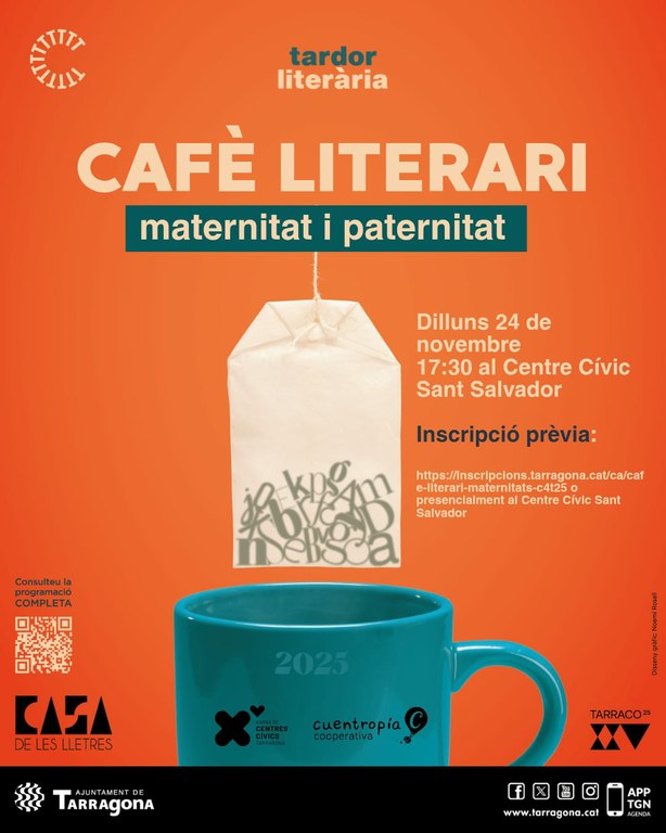 Cafè literari: maternitat i paternitat