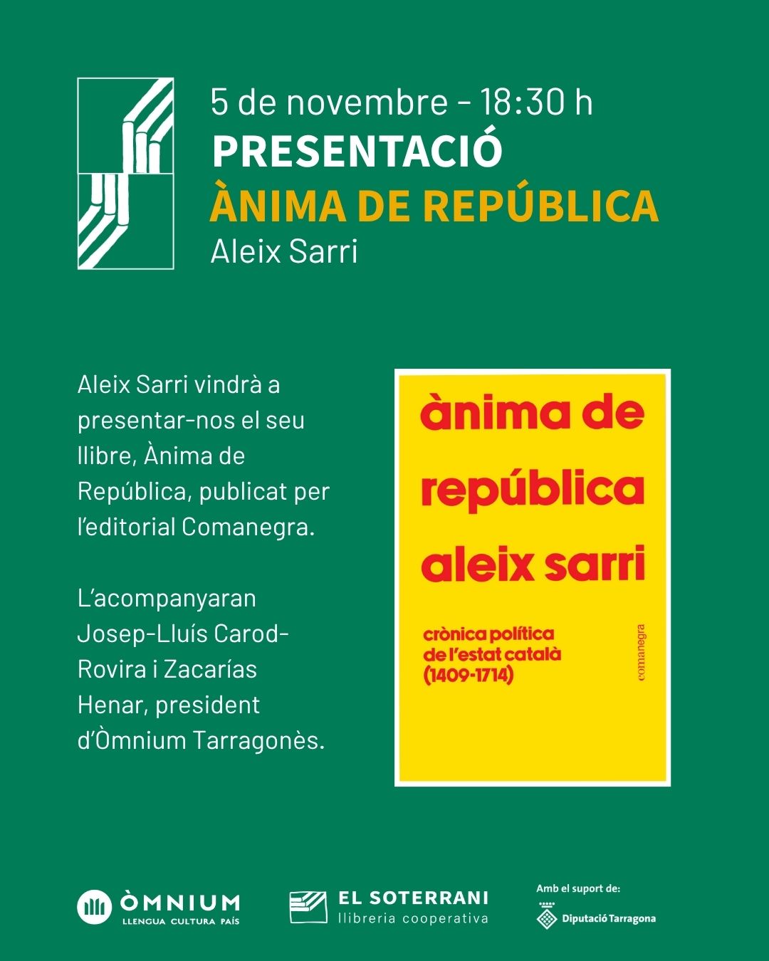 Presentació del llibre 'Ànima de república', d'Aleix Serra
