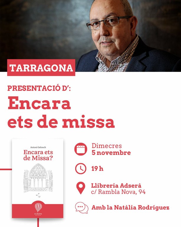 Presentació del llibre 'Encara ets de missa?', d'Antoni Gelonch