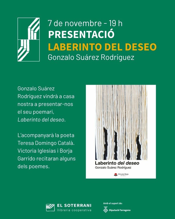 Presentació del llibre 'Laberinto del deseo', de Gonzalo Suárez Rodríguez