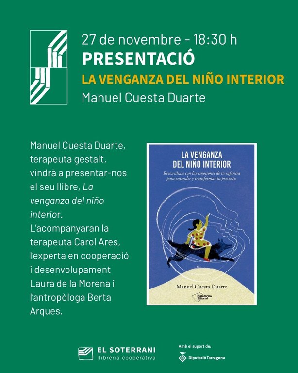 Presentació del llibre 'La venganza del niño interior'