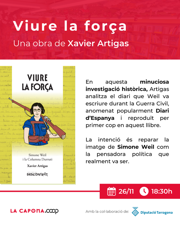 Presentació del llibre 'Viure la força'
