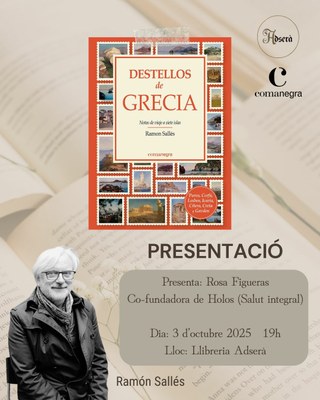 Presentació del llibre "Destellos de Grecia", de Ramón Sellés