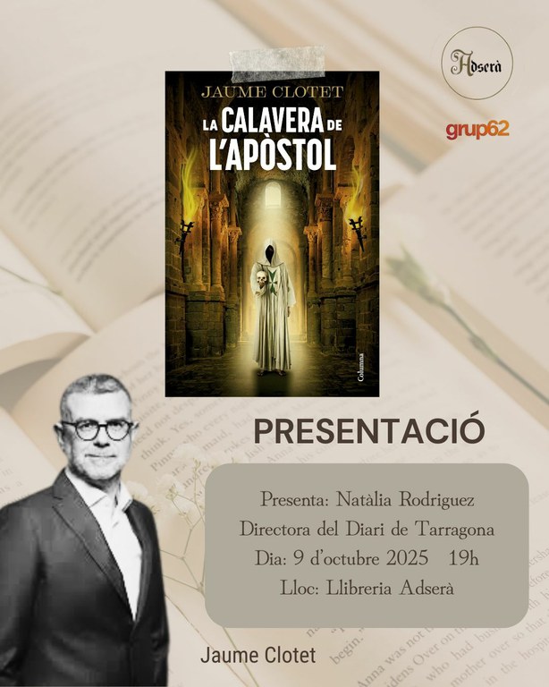 Presentació del llibre "La calavera de l'apòstol de Jaume Clotet"