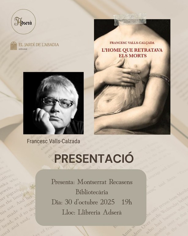 Presentació del llibre "L'home que retratava els morts", de Francesc Valls-Calzada
