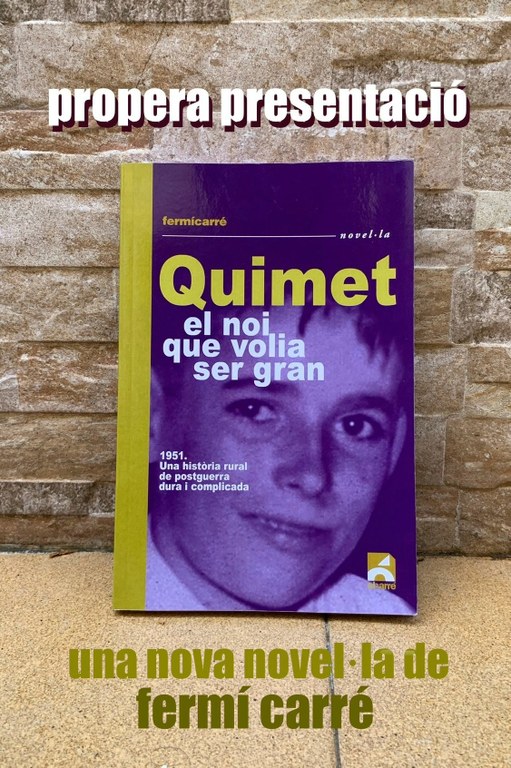 Presentació del llibre "Quimet, el noi que volia ser gran"