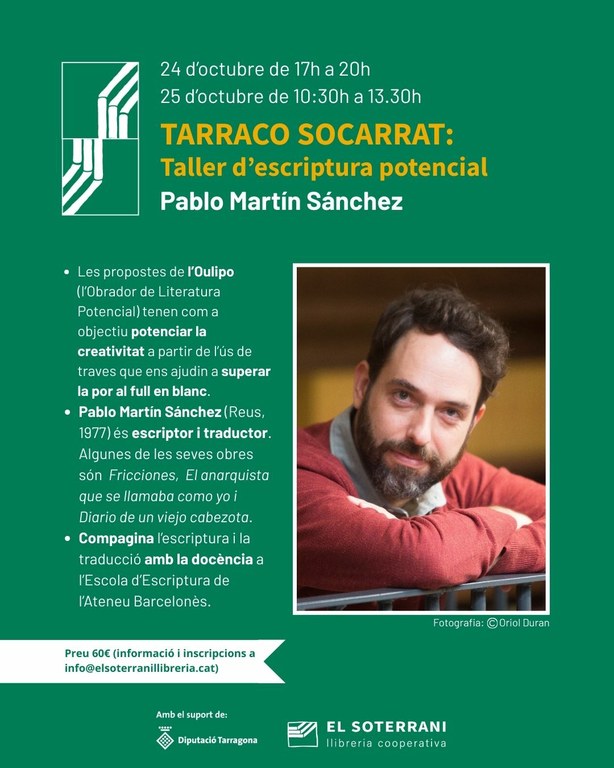 Tàrraco Socarrat: Taller d'escriptura potencial