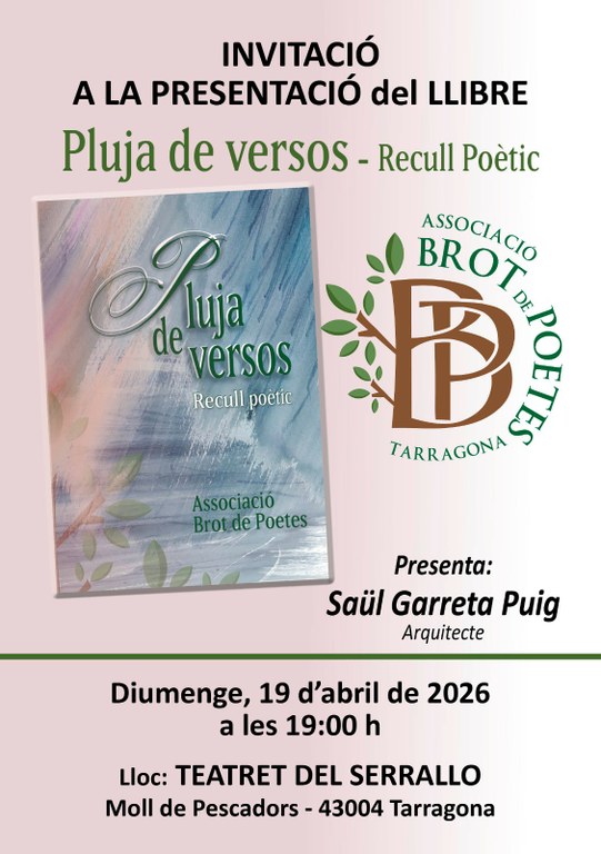 Presentació del recull poètic “Pluja de versos”