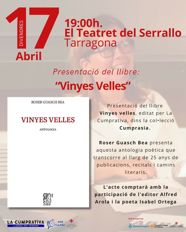 Presentació del llibre "Vinyes velles", de Roser Guasch
