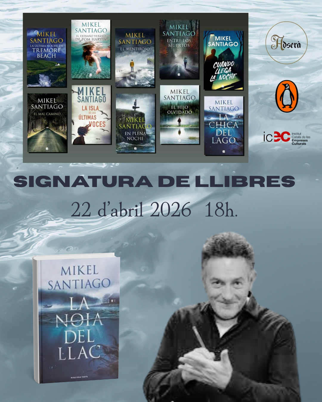 Signatura de llibres amb Mikel Santiago