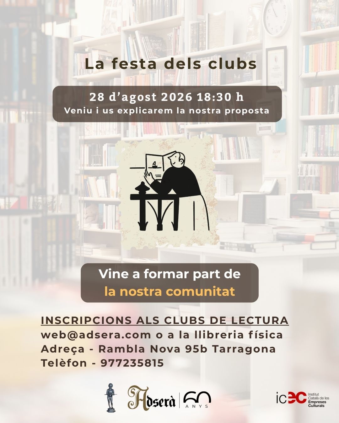 La festa dels clubs de lectura de la llibreria Adserà