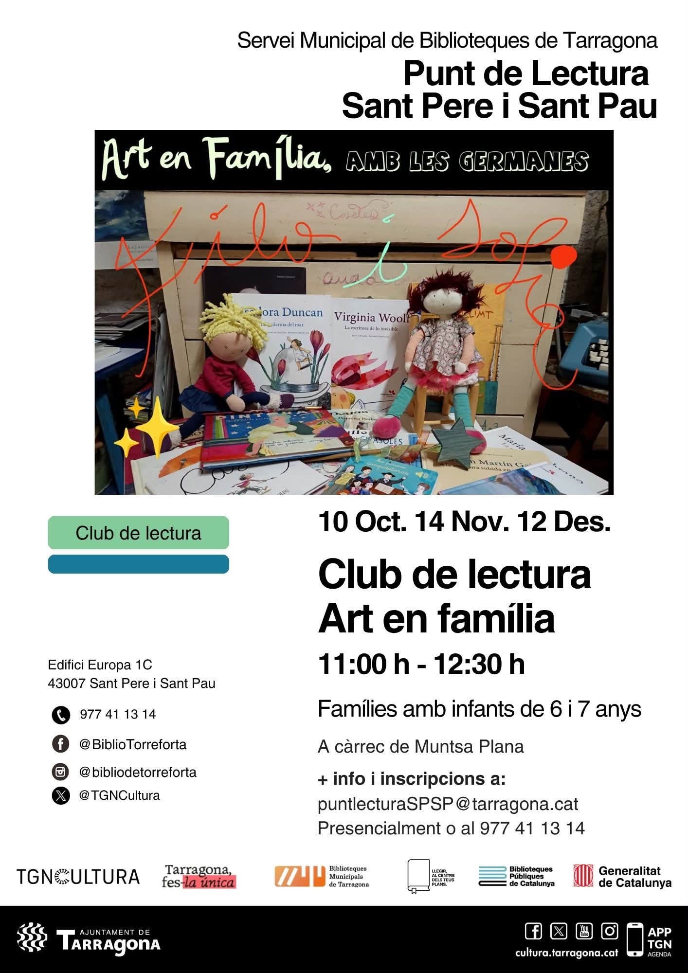 Club de Lectura "Art en família", amb Les Germanes