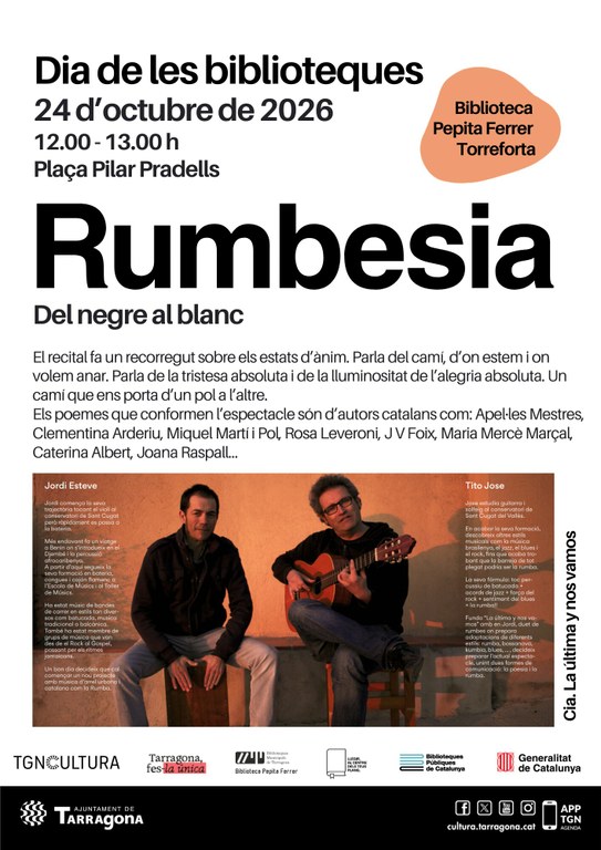 Rumbesia “del negre al blanc”. Dia Internacional de les Biblioteques