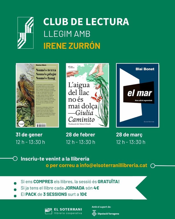 Club de lectura Llegim amb Irene Zurrón