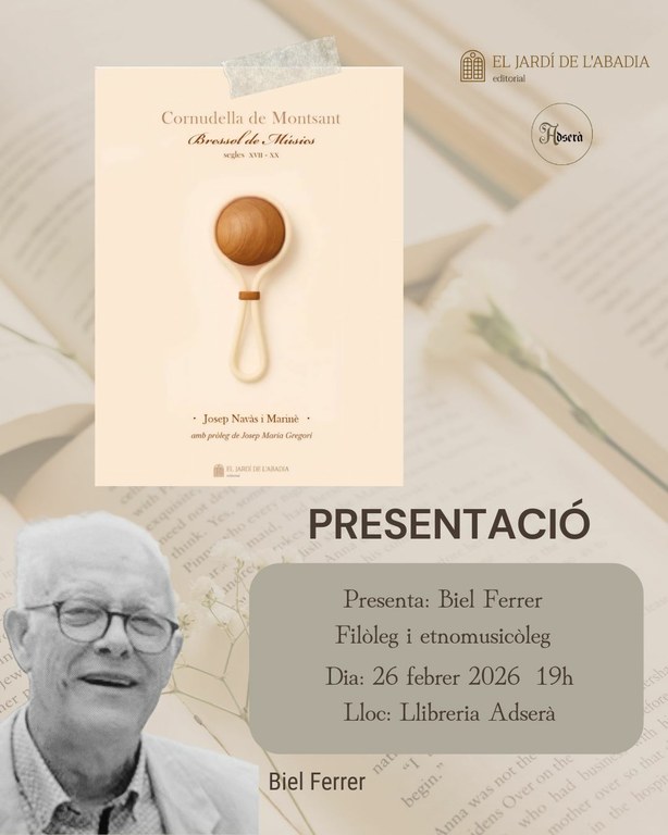 Presentació del llibre: 'Cornudella del Montsant, bressol de músics s.XVII-XX', de Josep Navàs i Mariné
