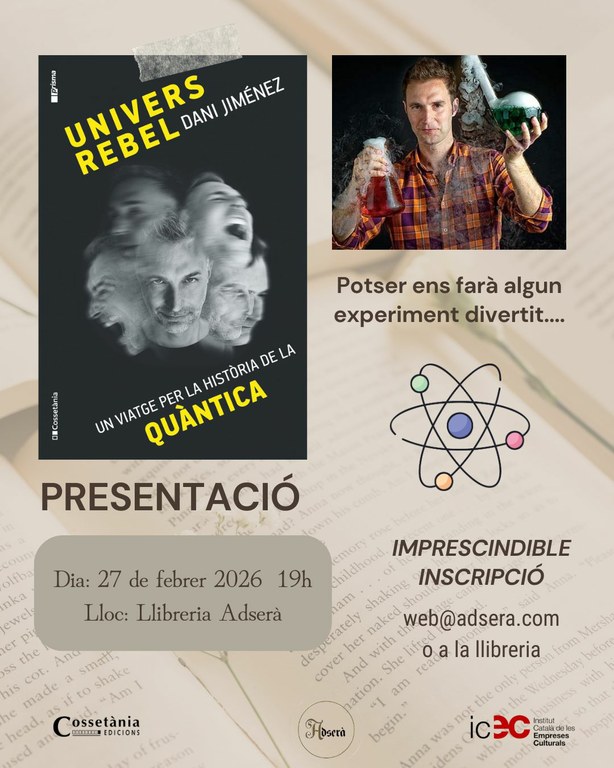 Presentació del llibre "Univers rebel", de Dani Jiménez