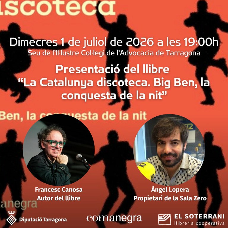Presentació del llibre “La Catalunya discoteca. Big Ben, la conquesta de la nit”, de Francesc Canosa