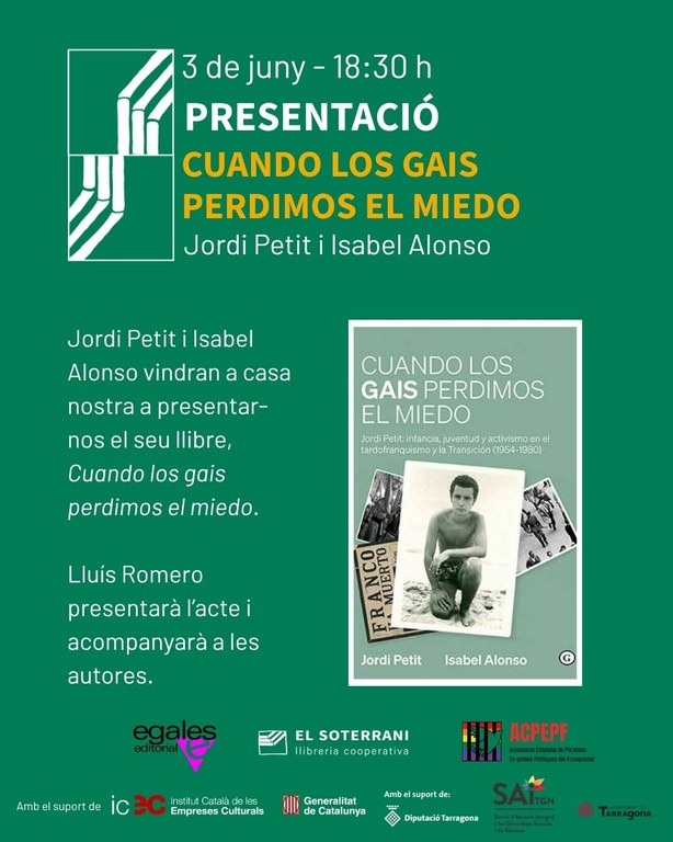 Presentació del llibre "Cuando los gais perdimos el miedo"