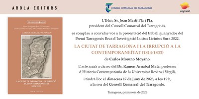 Presentació del llibre "La ciutat de Tarragona i la irrupció a la contemporaneïtat (1814-1833)"